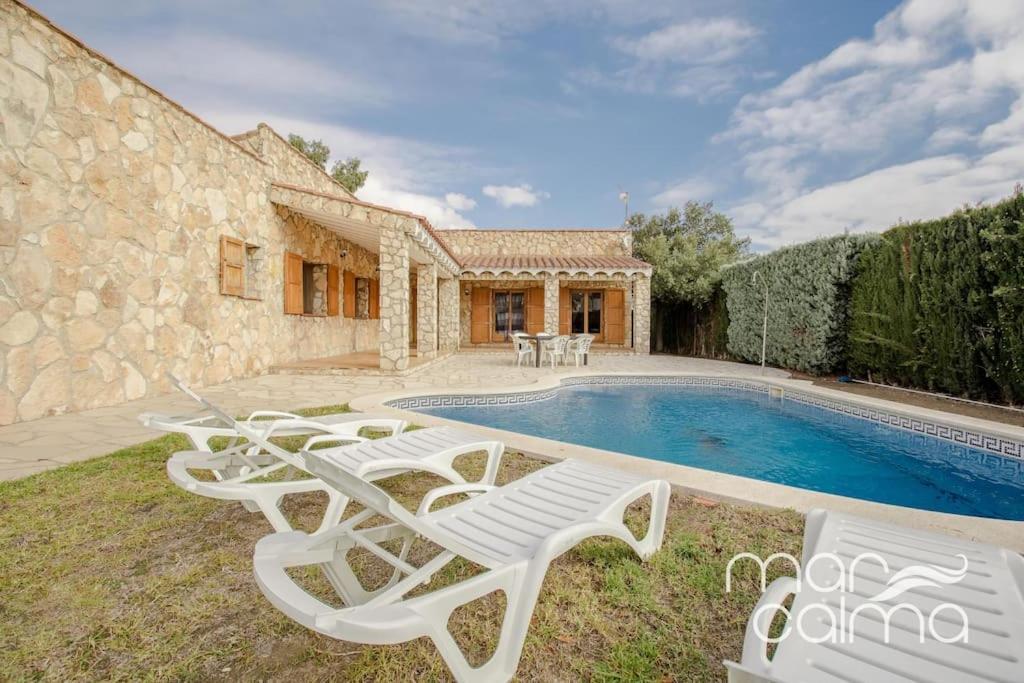 Villa La Roca By Marcalma Les Tres Cales Bagian luar foto